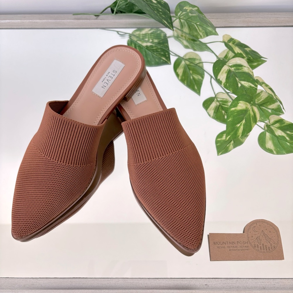 🆕 Steven by Steve Madden | Women’s Valdez Knit Mule in Brown 7.5 New